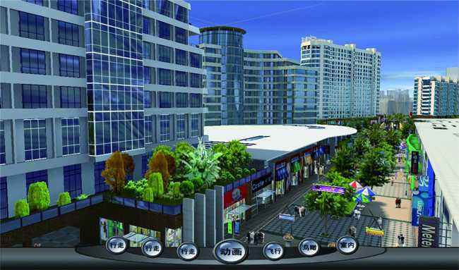 城市規劃館中的三維城市虛擬漫游系統插圖 城市規劃館中的三維城市虛擬漫游系統插圖